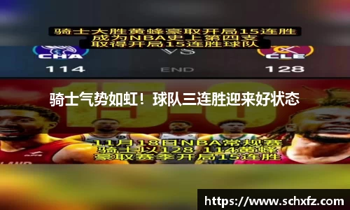 骑士气势如虹！球队三连胜迎来好状态