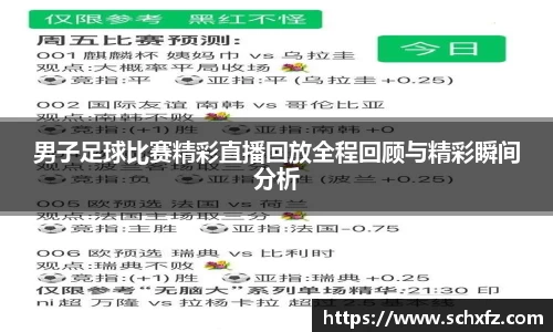 男子足球比赛精彩直播回放全程回顾与精彩瞬间分析