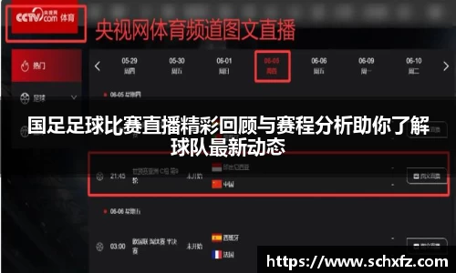 国足足球比赛直播精彩回顾与赛程分析助你了解球队最新动态