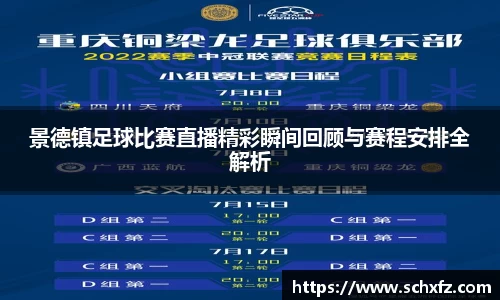 景德镇足球比赛直播精彩瞬间回顾与赛程安排全解析