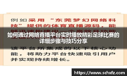 如何通过网络直播平台实时播放精彩足球比赛的详细步骤与技巧分享
