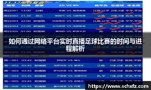 如何通过网络平台实时直播足球比赛的时间与进程解析
