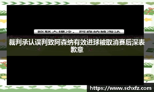 裁判承认误判致阿森纳有效进球被取消赛后深表歉意